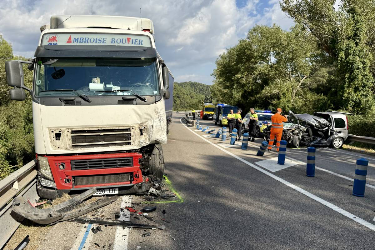 Accident mortal a la C-58 a l’altura de Vacarisses, fa uns dies  - ACN