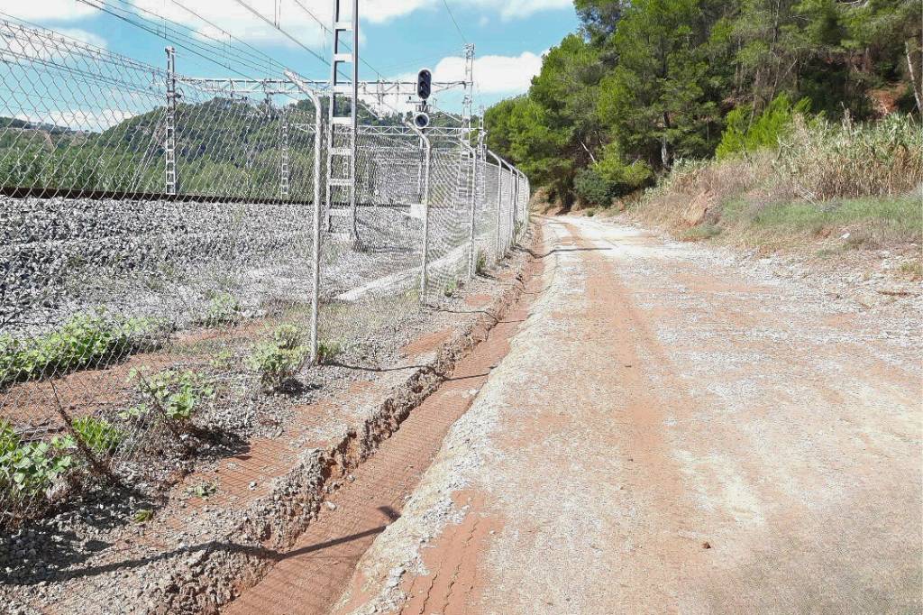Tall del camí entre Costablanca i l’Estació de Renfe