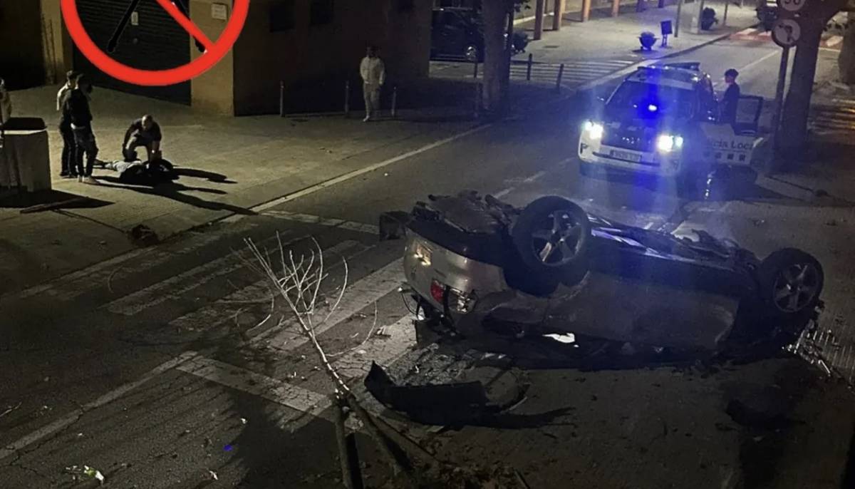 Impactant accident a Castellar amb menors implicats: un cotxe destrossa arbres i una casa