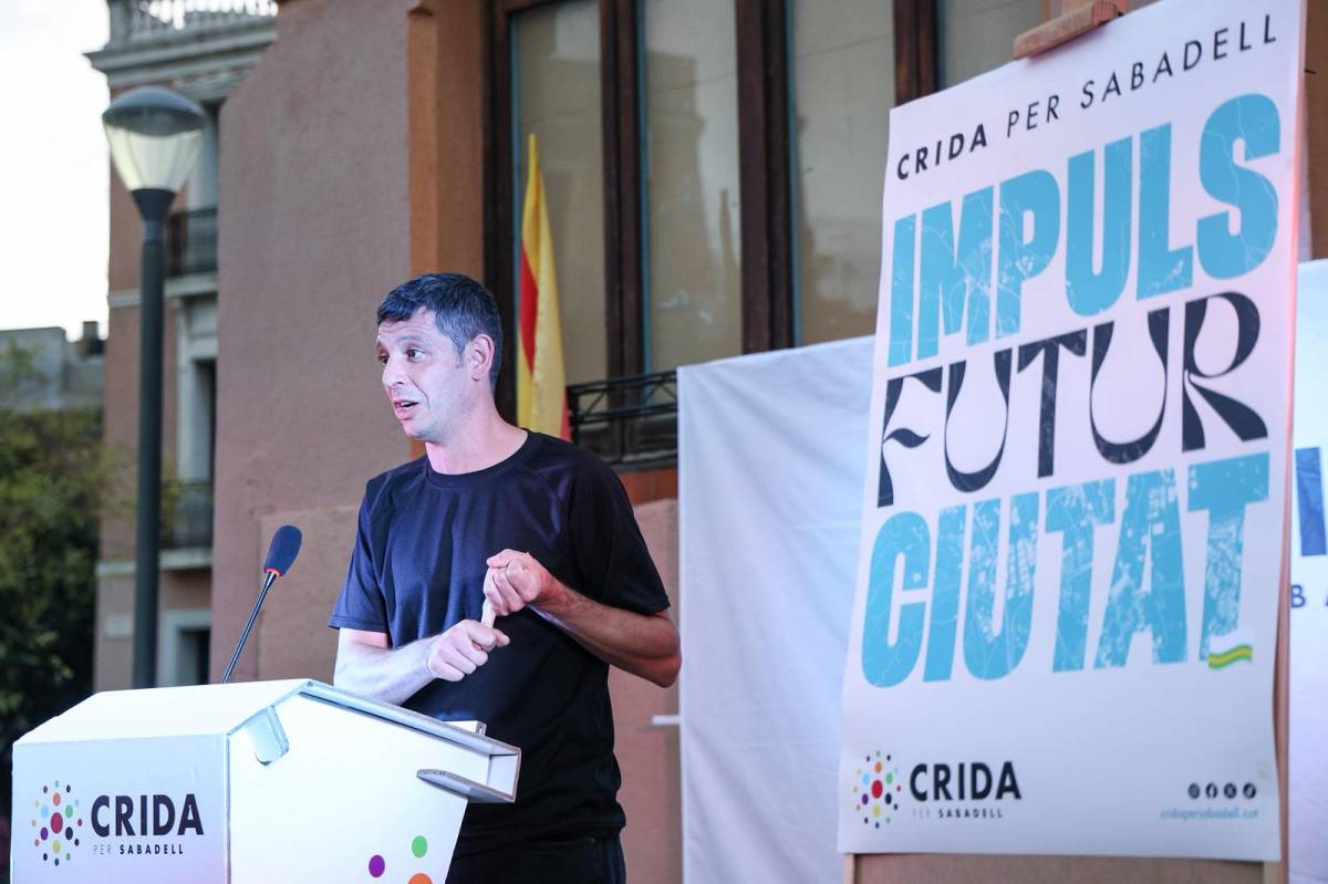 El diputat sabadellenc de la CUP Xavier Pellicer, adherit a la Crida - VÍCTOR CASTILLO