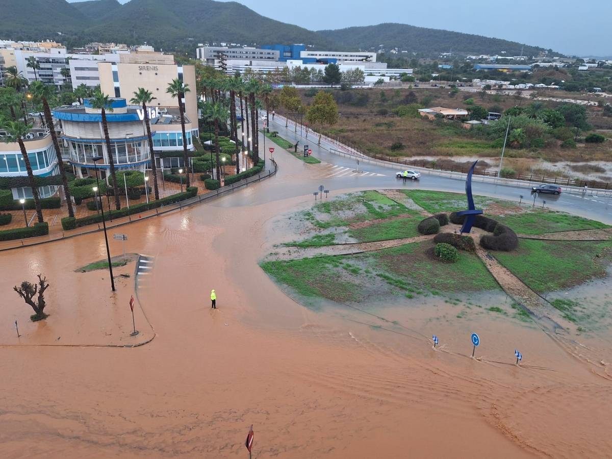 L'UME es mobilitza a Eivissa per les fortes pluges per petició del govern balear