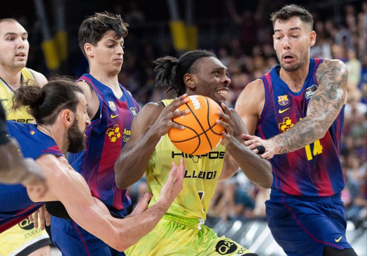 Imatge del partit del Hiopos contra el Barça - Hiopos Lleida