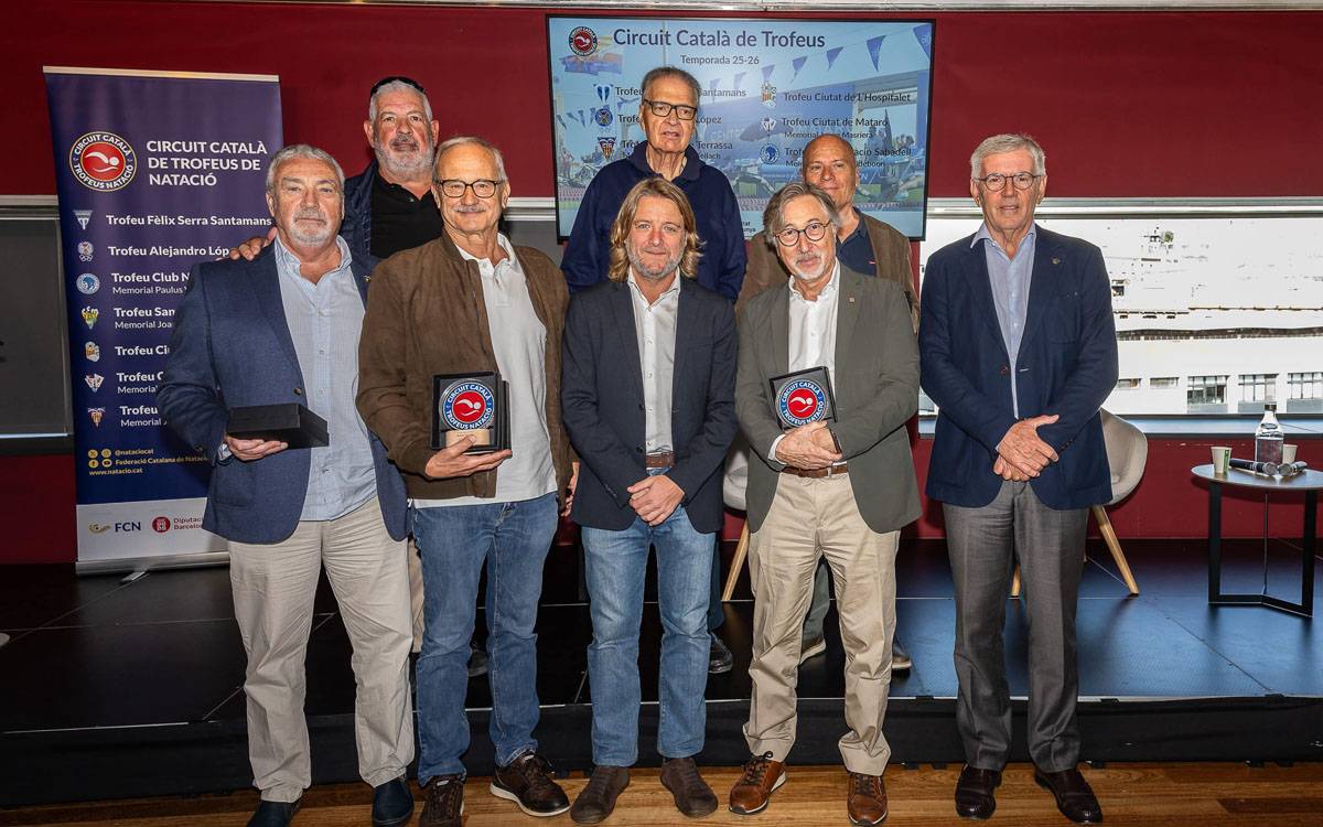 Gaspar Ventura i el CN Manresa, homenatjats pels 25 anys del Circuit Català de Trofeus
