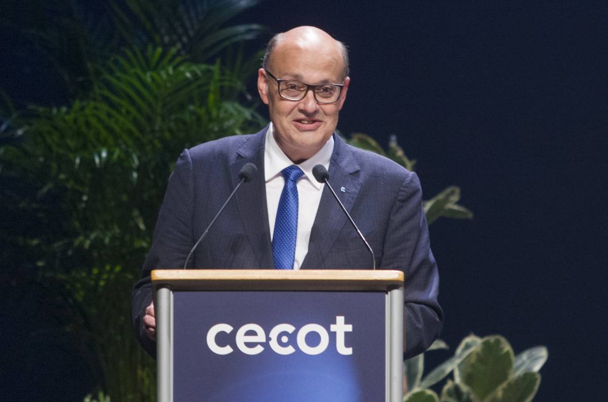 El president de la Cecot, Xavier Panés - Nebridi Aróztegui El president de la Cecot, Xavier Panés