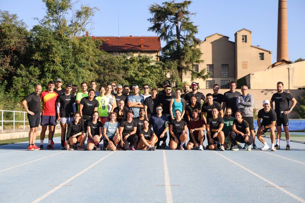 El Cafè&Run va realitzar el dissabte una activitat diferent a les pistes de Sant Oleguer - Victor Castillo El Cafè&Run va realitzar el dissabte una activitat diferent a les pistes de Sant Oleguer