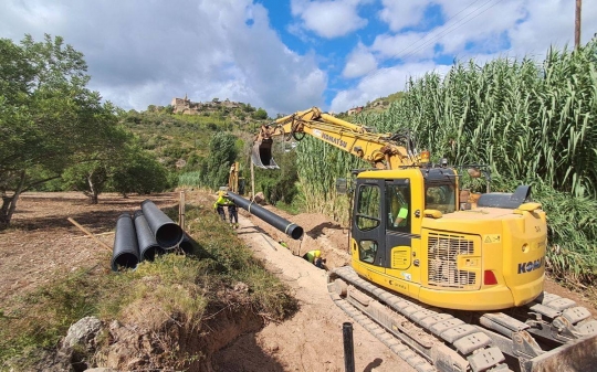 En marxa les obres de construcció de la nova depuradora de Vespella de Gaià