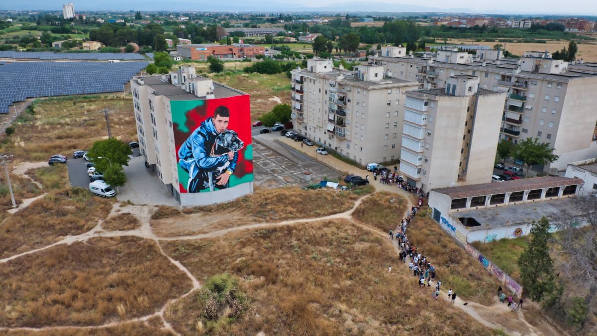 Mural d`homenatge a Jorge Delgado Ruiz - Cedida Mural d`homenatge a Jorge Delgado Ruiz