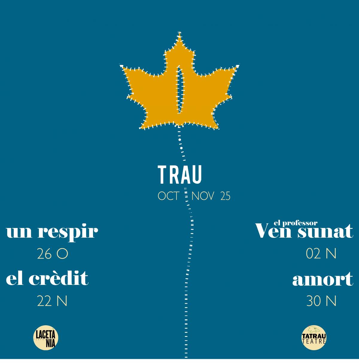 TRAU 2025, quatre espectacles pels caps de setmana de tardor