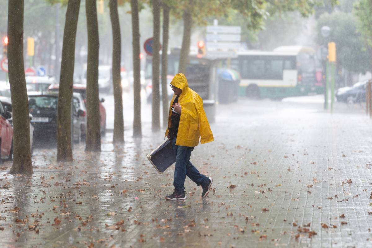 FOTOS | Un intens i breu xàfec a Sabadell deixa més de 26 l/m2 en poc més d'una hora