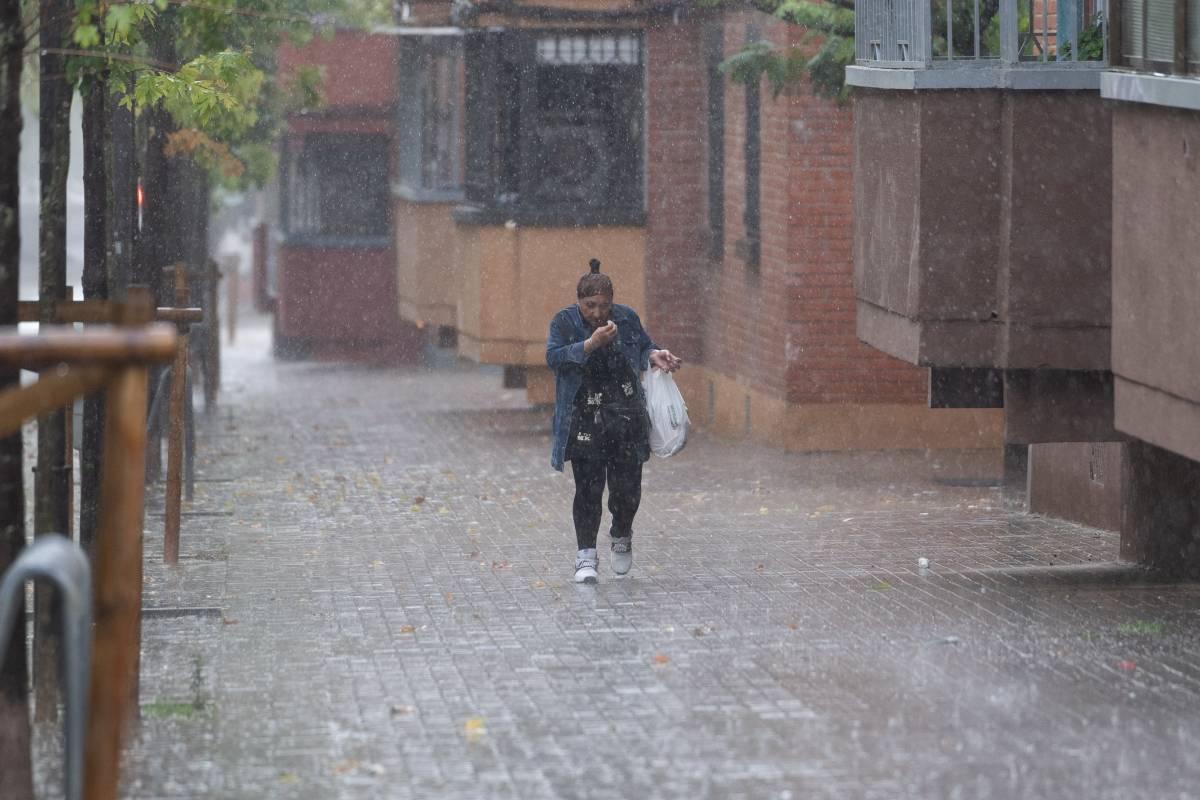 Pluja intensa a Sabadell - David Chao Pluja intensa a Sabadell