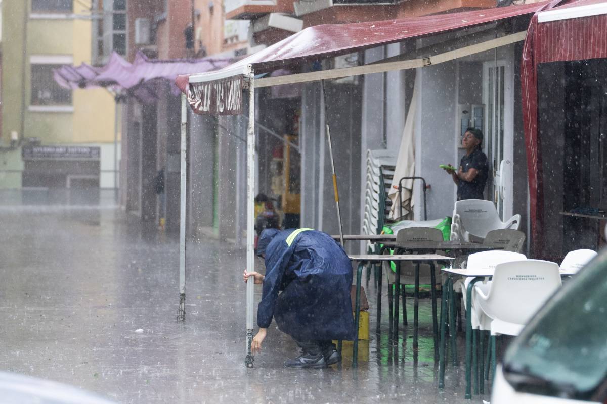 Pluja intensa a Sabadell - David Chao Pluja intensa a Sabadell