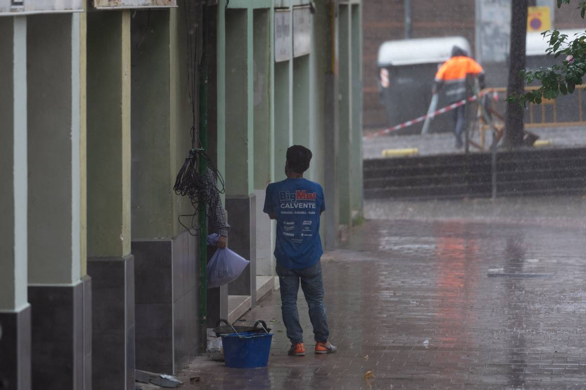 Pluja intensa a Sabadell - David Chao Pluja intensa a Sabadell