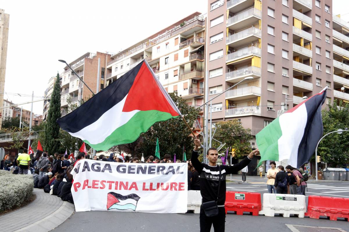 Els piquets i les concentracions en defensa de Palestina mobilitzen desenes de persones a Lleida