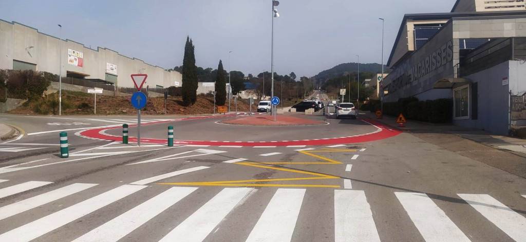 Obres a l’avinguda de Muriel Casals de Vacarisses