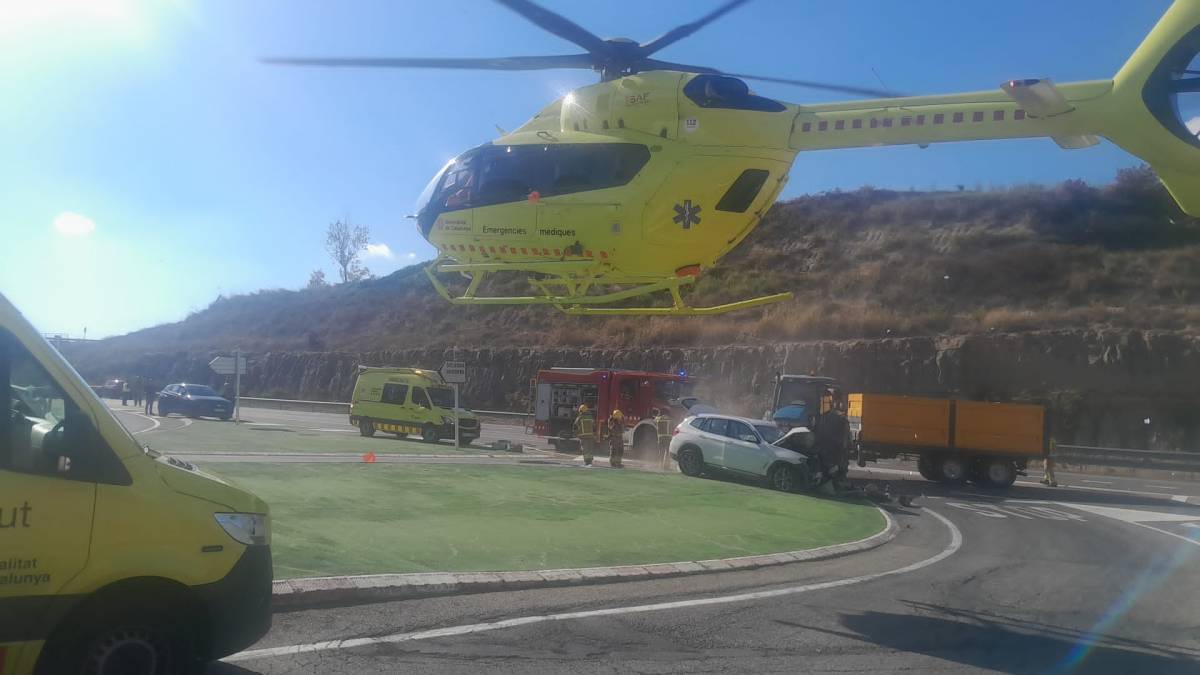 El ferit greu ha estat evacuat en helicòpter  - Arxiu particular 