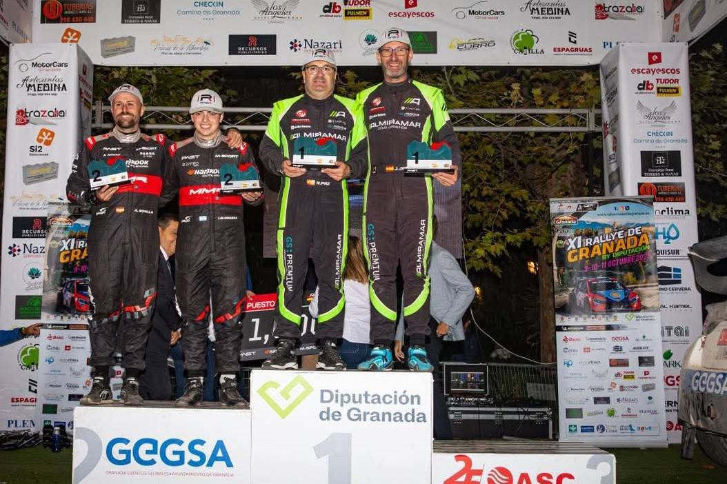 El copilot solsoní Nacho Paz torna a pujar al més alt del podi al Ral·li Ciutat de Granada