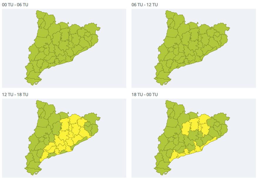 Pla INUNCAT activat a Terrassa per pluges intenses aquesta tarda