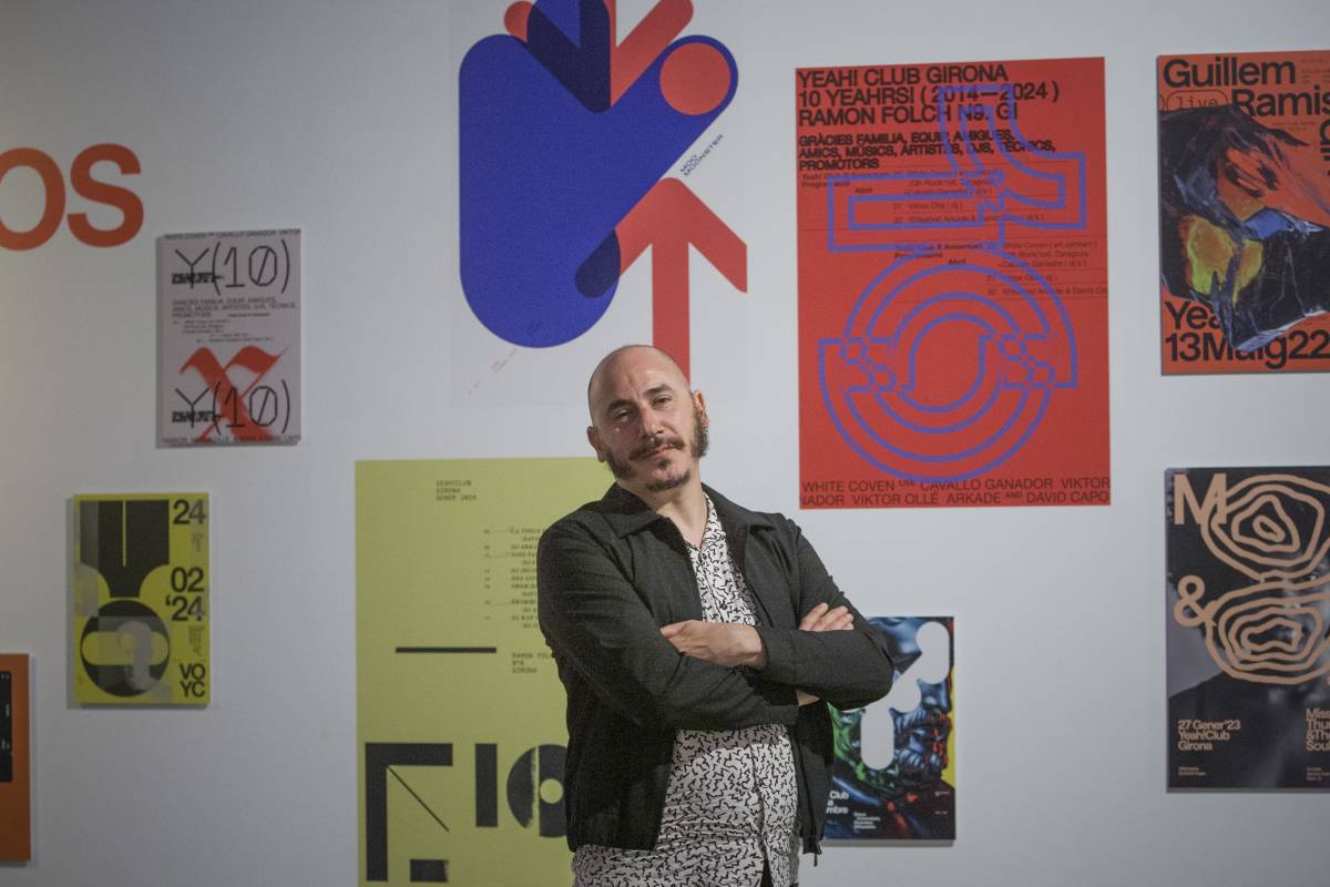 Quim Marín, a la seva exposició a la Sala Muncunill - Nebridi Aróztegui Quim Marín, a la seva exposició a la Sala Muncunill