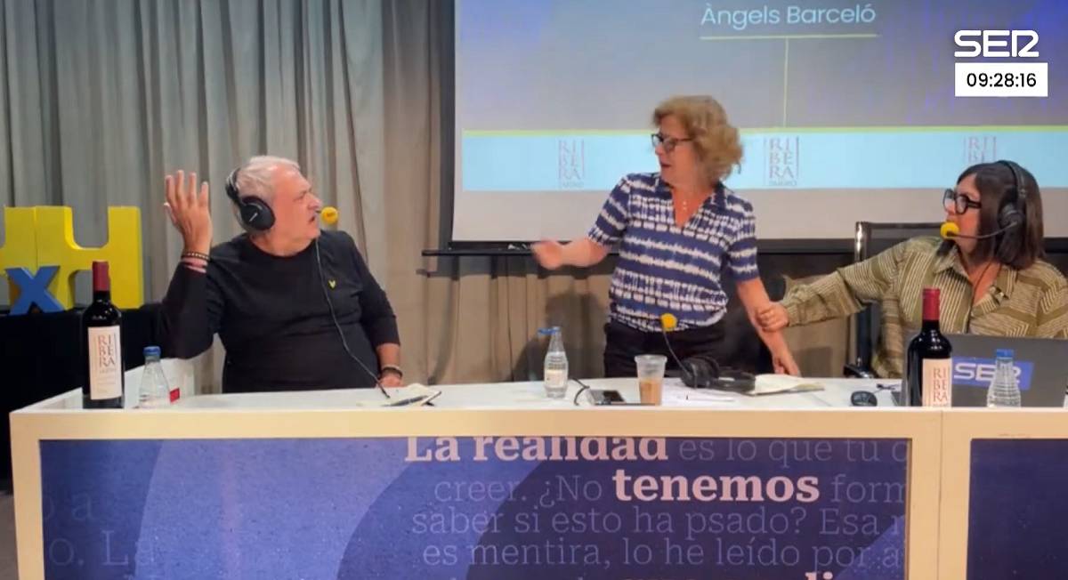 Esbroncada monumental a la Cadena Ser: dos tertulians d'Àngels Barceló s'enganxen en directe