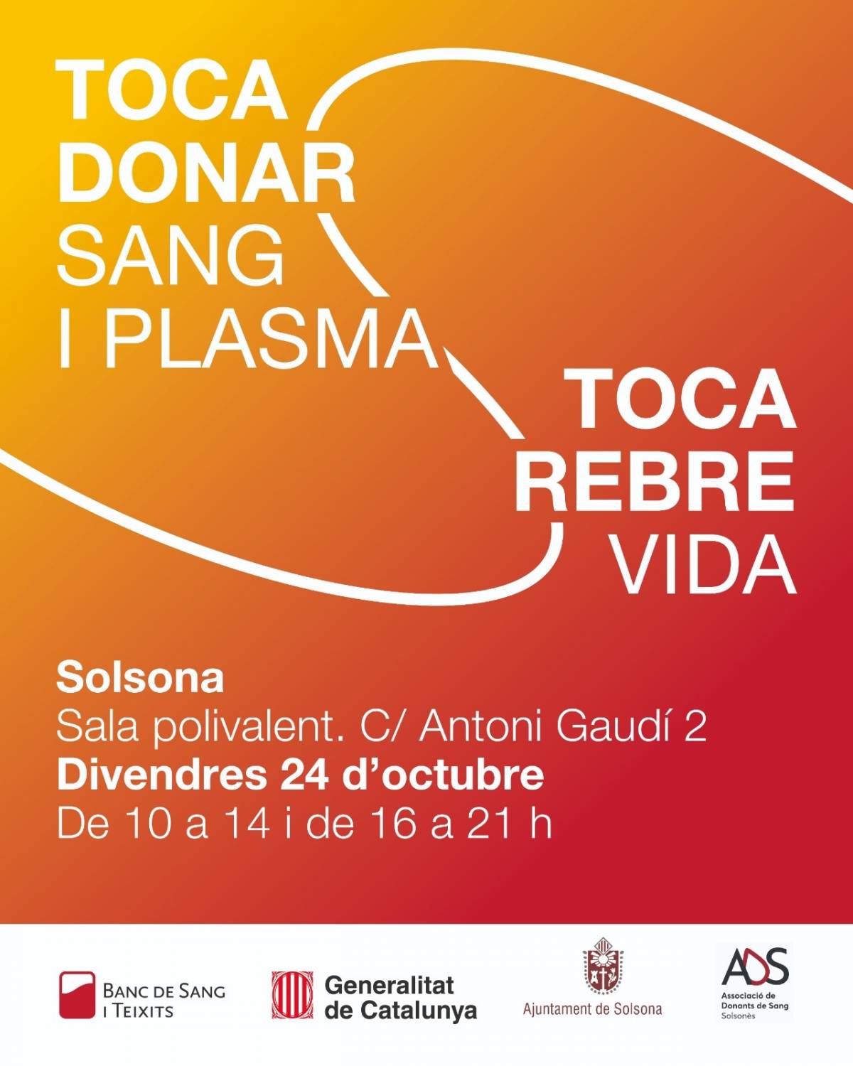 Primera campanya de donació de sang i plasma d'aquesta tardor a Solsona