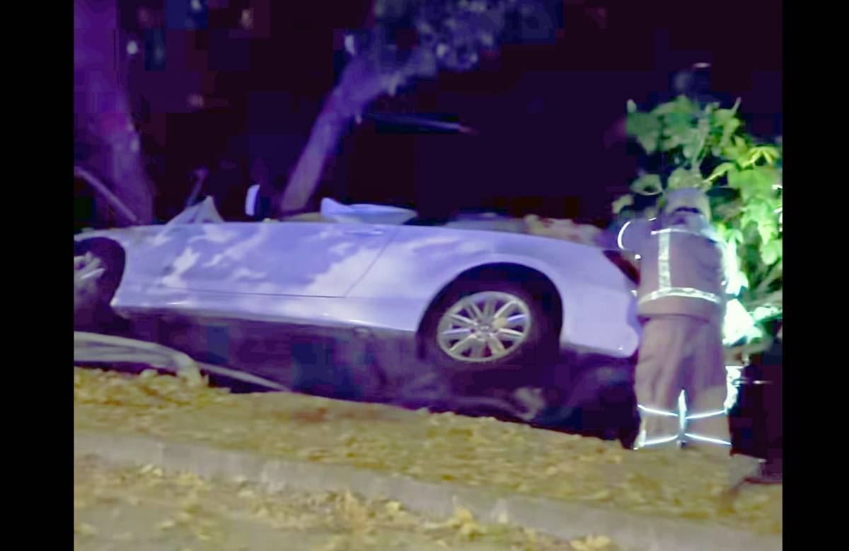Misteriós accident a Arbúcies amb un cotxe bolcat