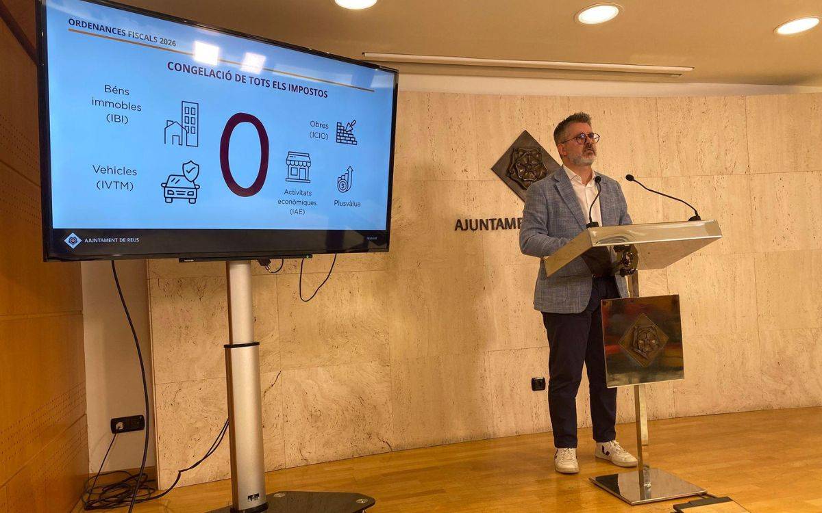 Reus proposa congelar tots els impostos municipals el 2026 i rebaixar la taxa de residus al 75% de les llars