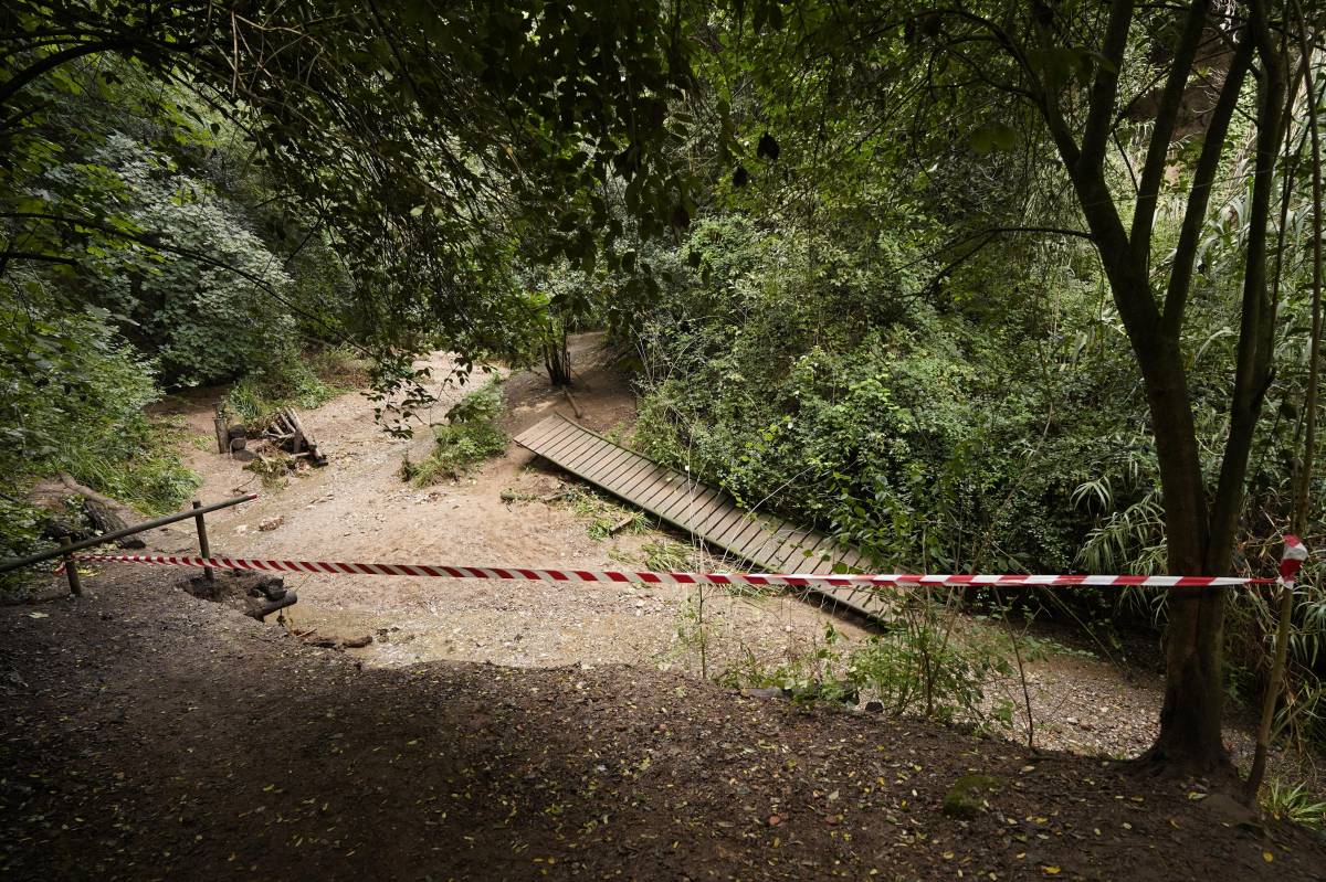 Tallat l`accés al Torrent de Colobrers - David Chao Tallat l`accés al Torrent de Colobrers