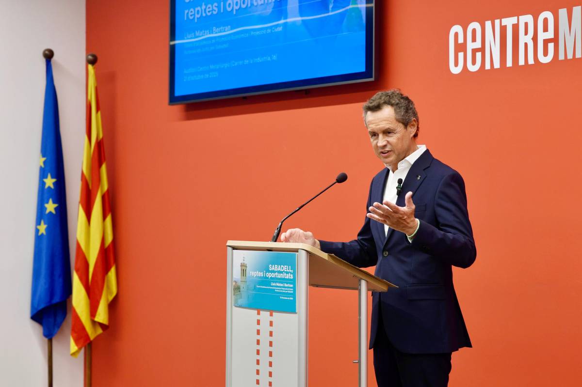 Lluís Matas, portaveu de Junts per Sabadell i tinent d`alcaldessa - JUANMA PELÁEZ Lluís Matas, portaveu de Junts per Sabadell i tinent d`alcaldessa