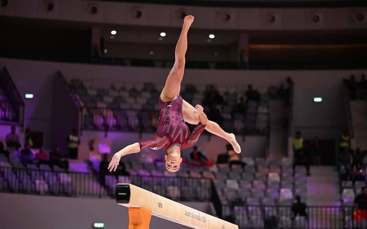 Fita històrica de l'Egiba: Diallo i Font, a la final mundial de gimnàstica artística