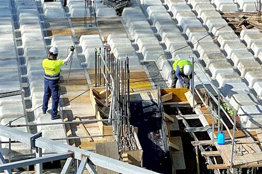 La construcció és un dels sectors que més ha crescut l'últim mes - Arxiu