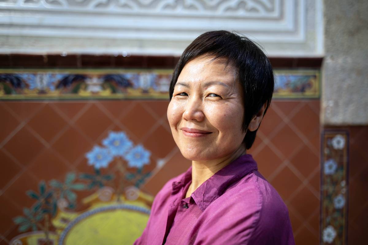 Keum Suk Gendry-Kim, fotografiada aquesta setmana a Barcelona - Hugo Fernández 