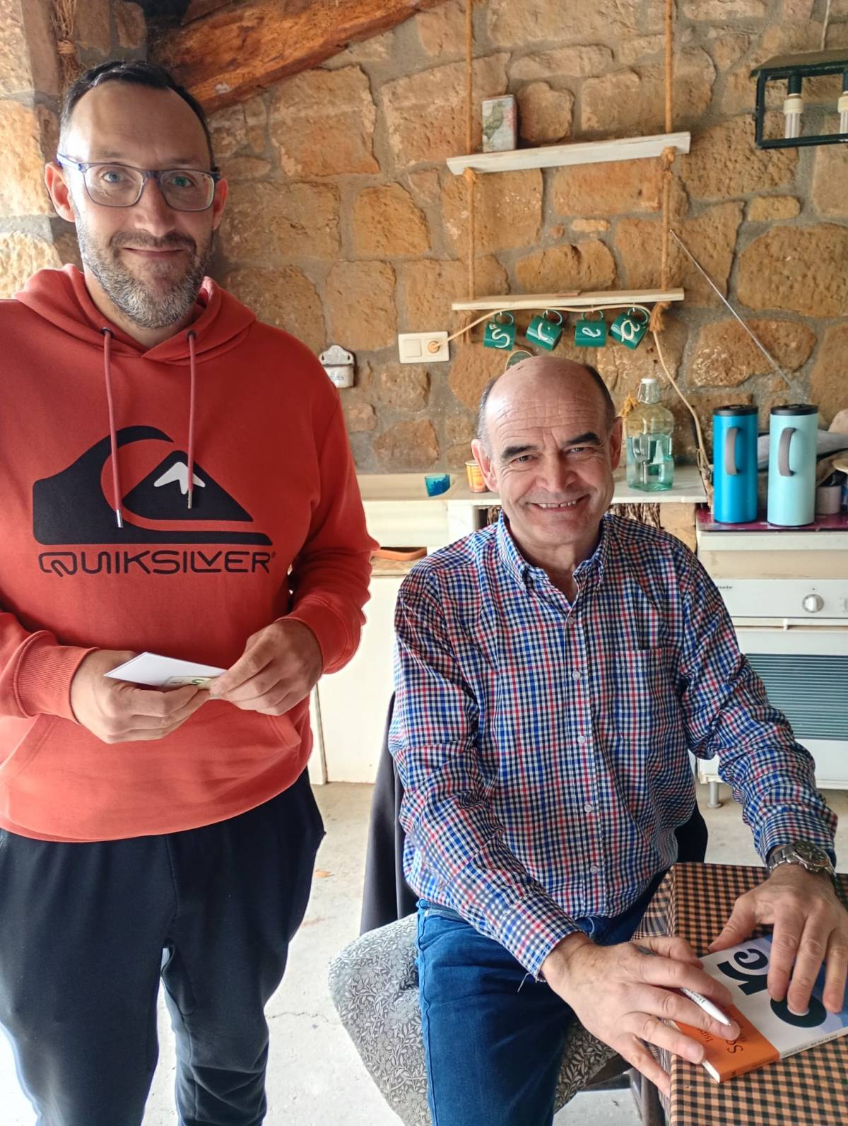 David Jorba amb Isidre Domenjó  - 