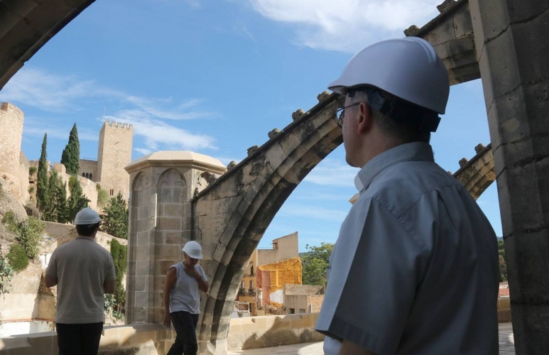 La coberta de l'absis de la catedral de Tortosa, en restauració, es podrà obrir al públic