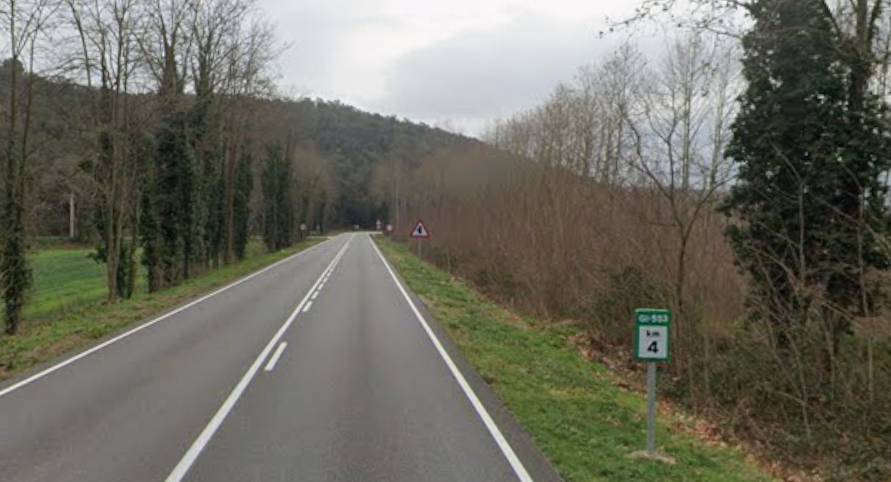 Tallada la GI-553 entre Sant Feliu de Buixalleu i Arbúcies pel temporal de vent