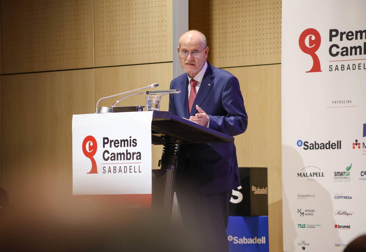 El president de la Cambra de Comerç de Sabadell, Ramon Alberich, en l`acte - Víctor Castillo El president de la Cambra de Comerç de Sabadell, Ramon Alberich, en l`acte