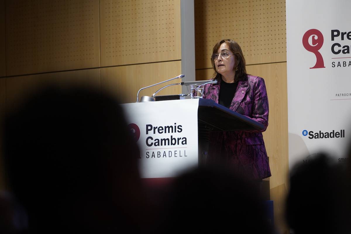 La consellera Sílvia Paneque, durant els Premis Cambra 2025 - Víctor Castillo La consellera Sílvia Paneque, durant els Premis Cambra 2025