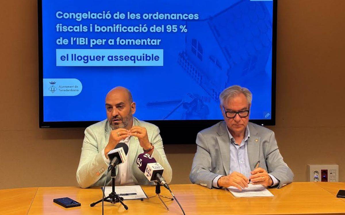 Torredembarra congela els impostos per al 2026 i bonificarà el 95% de l’IBI per fomentar el lloguer assequible