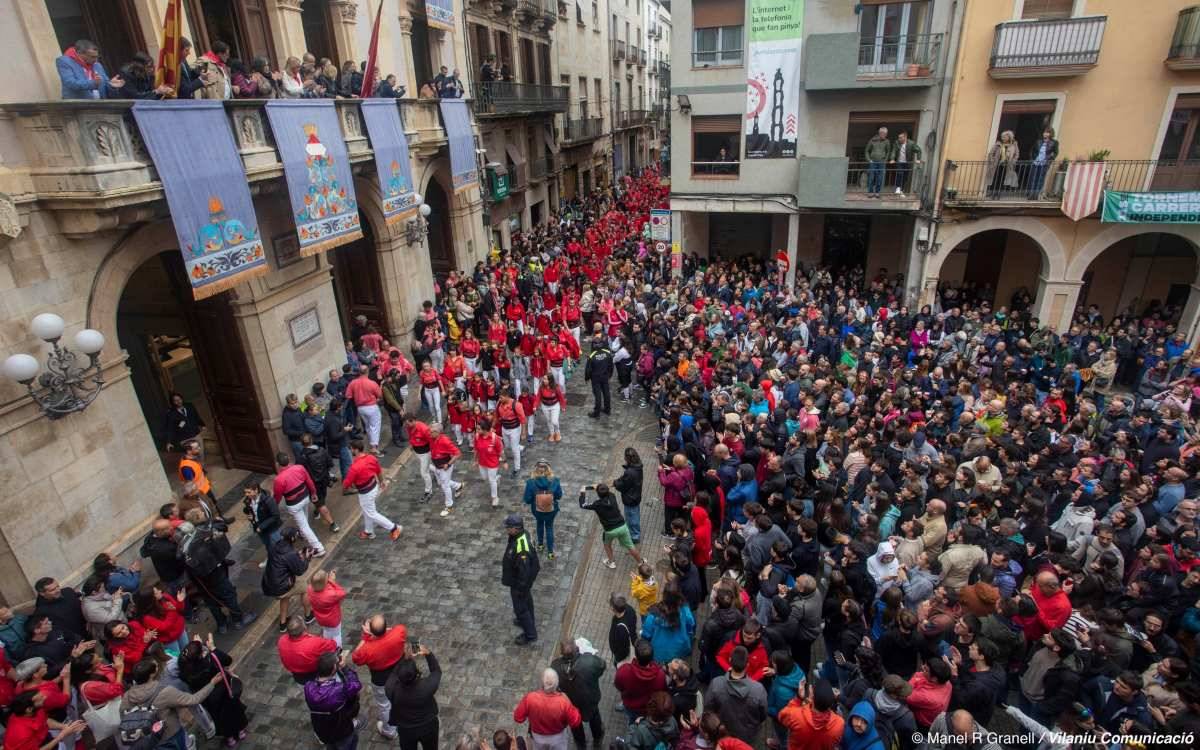 Valls acorda un protocol en cas de pluja que s'aplicarà ja per la diada castellera de Santa Úrsula