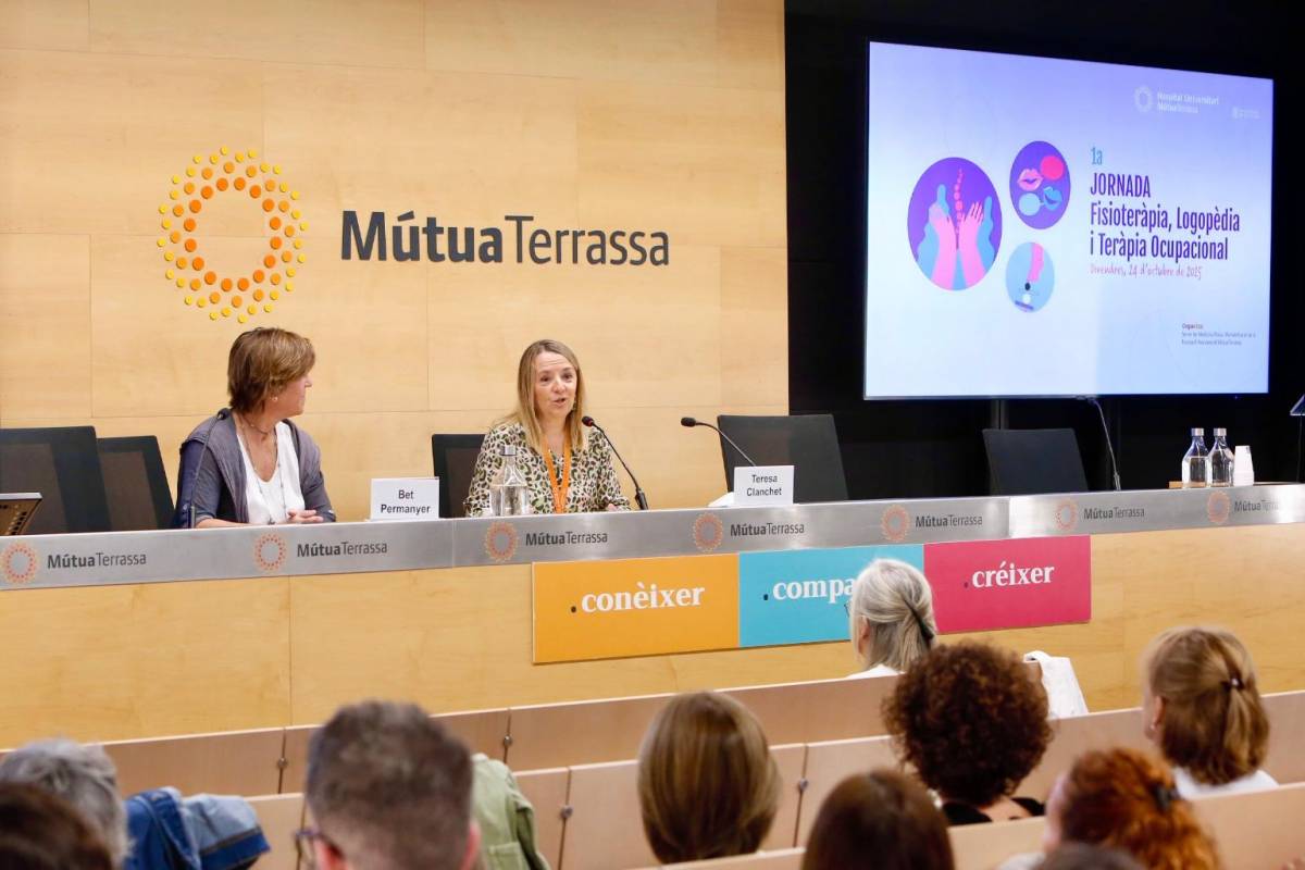 MútuaTerrassa celebra la primera jornada sobre fisioteràpia, logopèdia i teràpia ocupacional