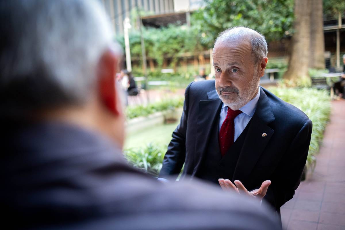Giovanni Maria Vian, durant l`entrevista amb Nació - Hugo Fernández Giovanni Maria Vian, durant l`entrevista amb Nació