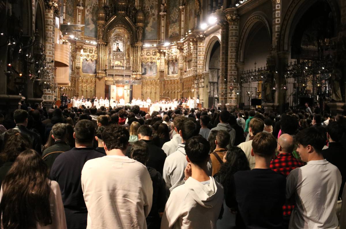 Centenars de joves de tot Catalunya se citen a Montserrat per celebrar la fe