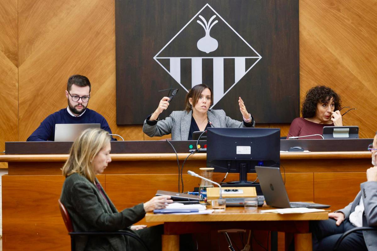 L`alcaldessa, Marta Farrés, durant el ple d`octubre - Juanma Peláez L`alcaldessa, Marta Farrés, durant el ple d`octubre