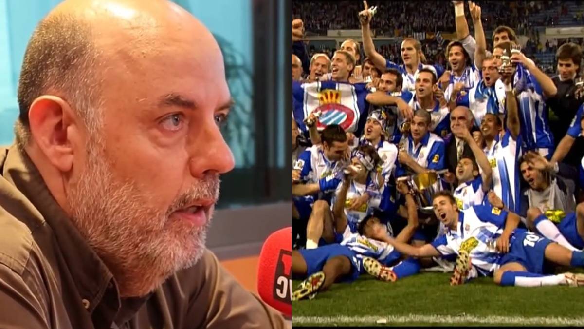 El sincer homenatge a l'Espanyol de Jordi Basté en el seu davantal a RAC1: «Ho diu un culer»