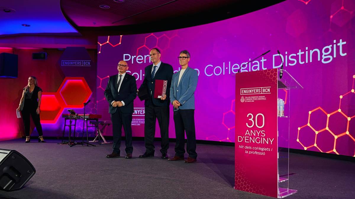  El sabadellenc Joaquín Teruel, reconegut com a Col·legiat Distingit 2025 pels Enginyers BCN