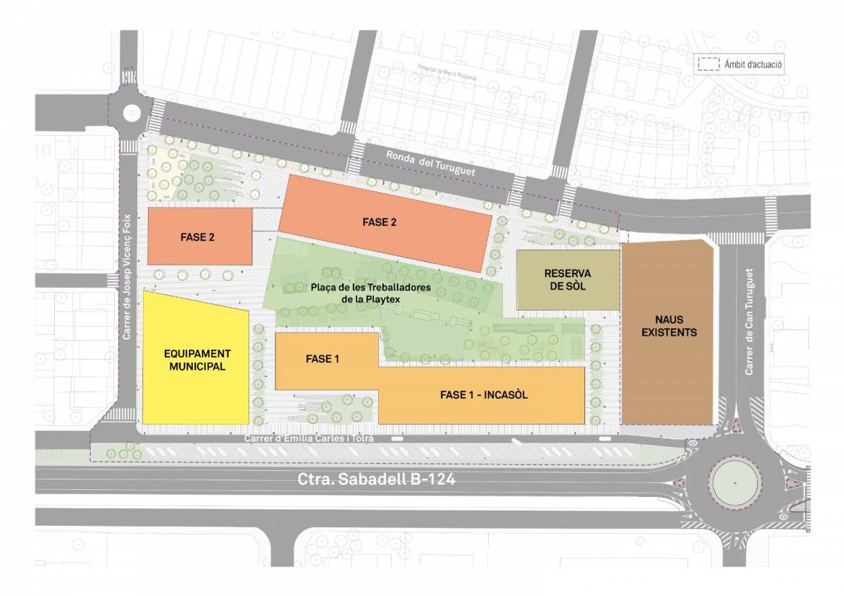 Així serà la futura zona residencial de l`antiga Playtex - Cedida Així serà la futura zona residencial de l`antiga Playtex