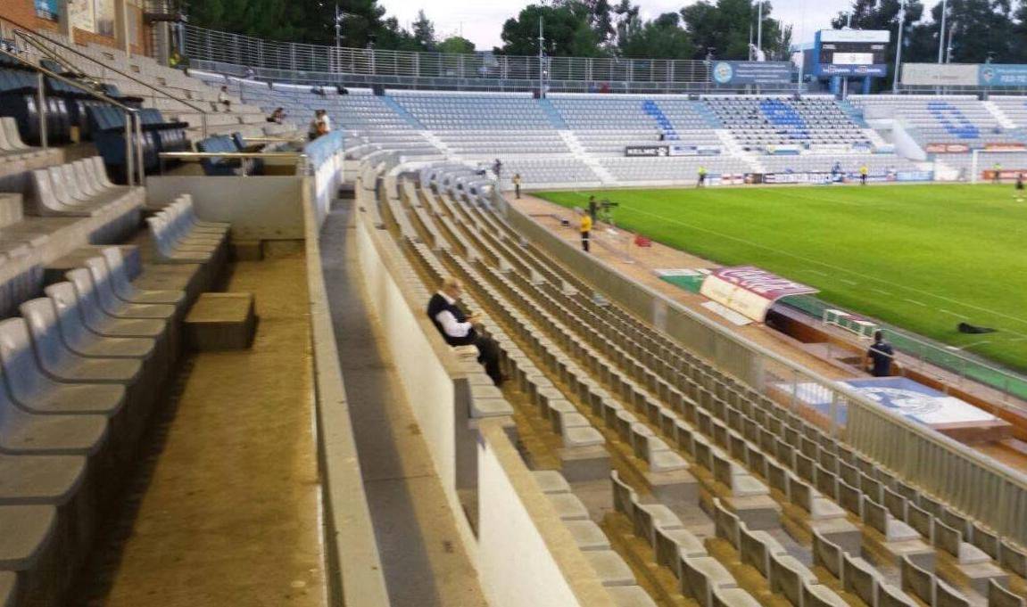 El Julián, el primer a arribar al seu lloc a tribuna - Cedida El Julián, el primer a arribar al seu lloc a tribuna