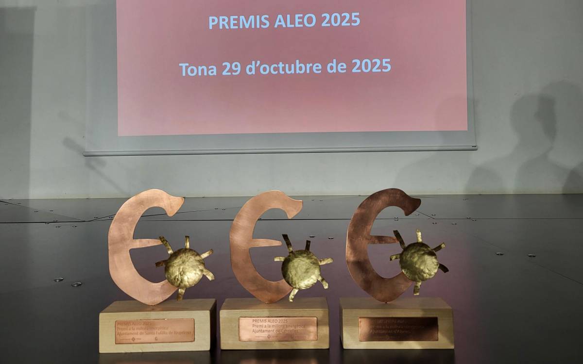 Alpens, Centelles i Santa Eulàlia de Riuprimer, premiats per la seva posta per la transició energètica