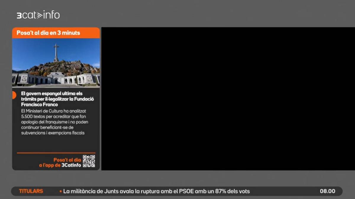 Així es veia el 3CatInfo aquest divendres 31 d`octubre a les 8 del matí - EMDT Així es veia el 3CatInfo aquest divendres 31 d`octubre a les 8 del matí