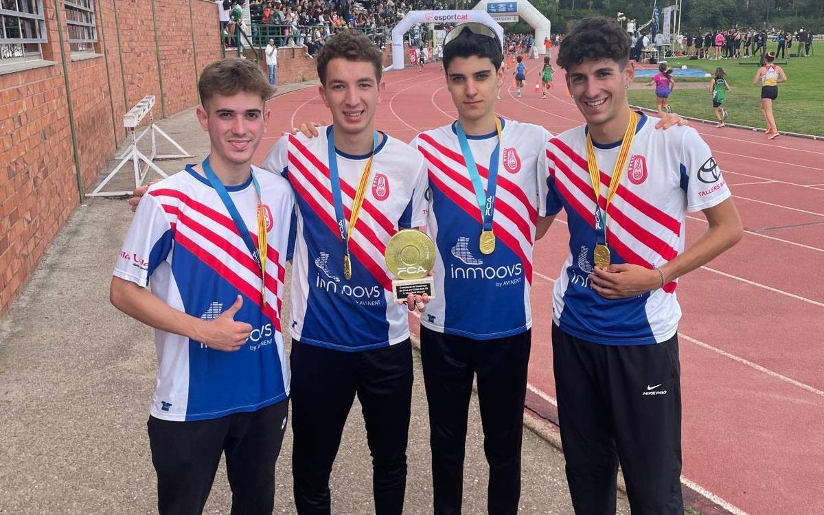 L'Avinent Manresa brilla al català de cros de clubs amb el títol sub23 i diversos podis