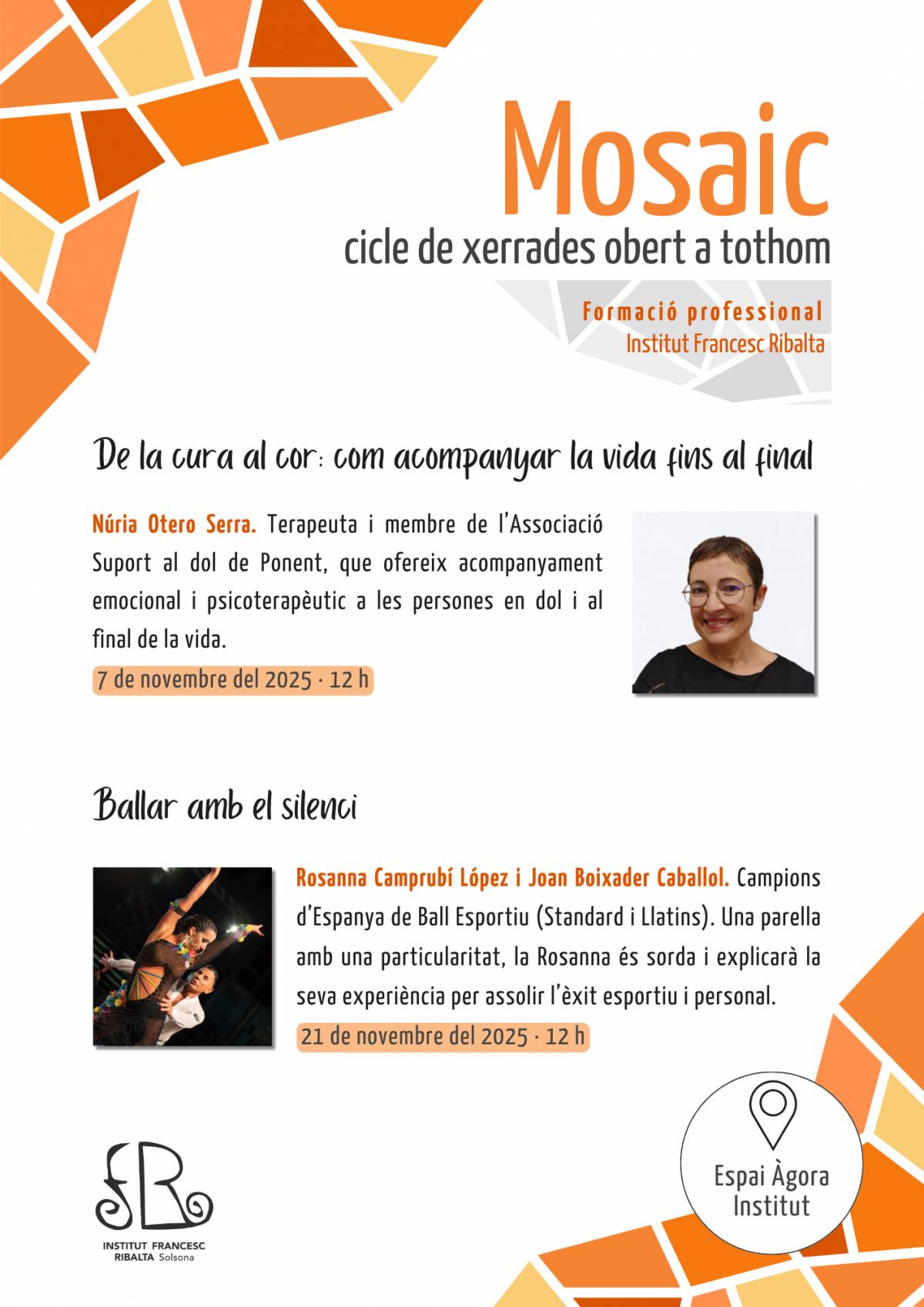 XERRADA: «De la cura al cor: com acompanyar la vida fins al final», a càrrec de Núria Otero